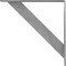 Ekena Millwork Traditional Steel Bracket, Hammered Gray 2"W x 20"D x 20"H BKTM02X20X20TRHGY - alternate 9